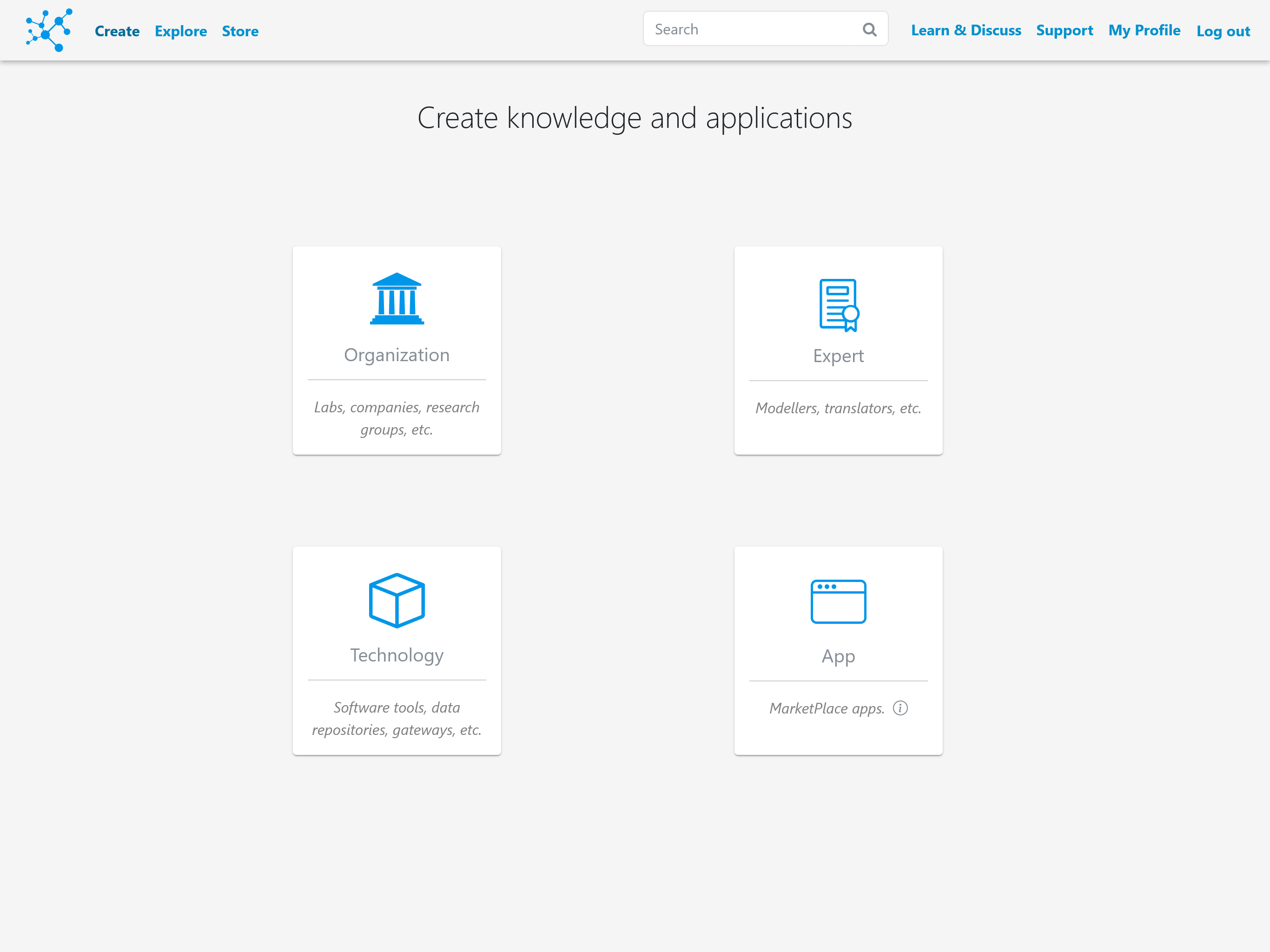 Create knowledge item page