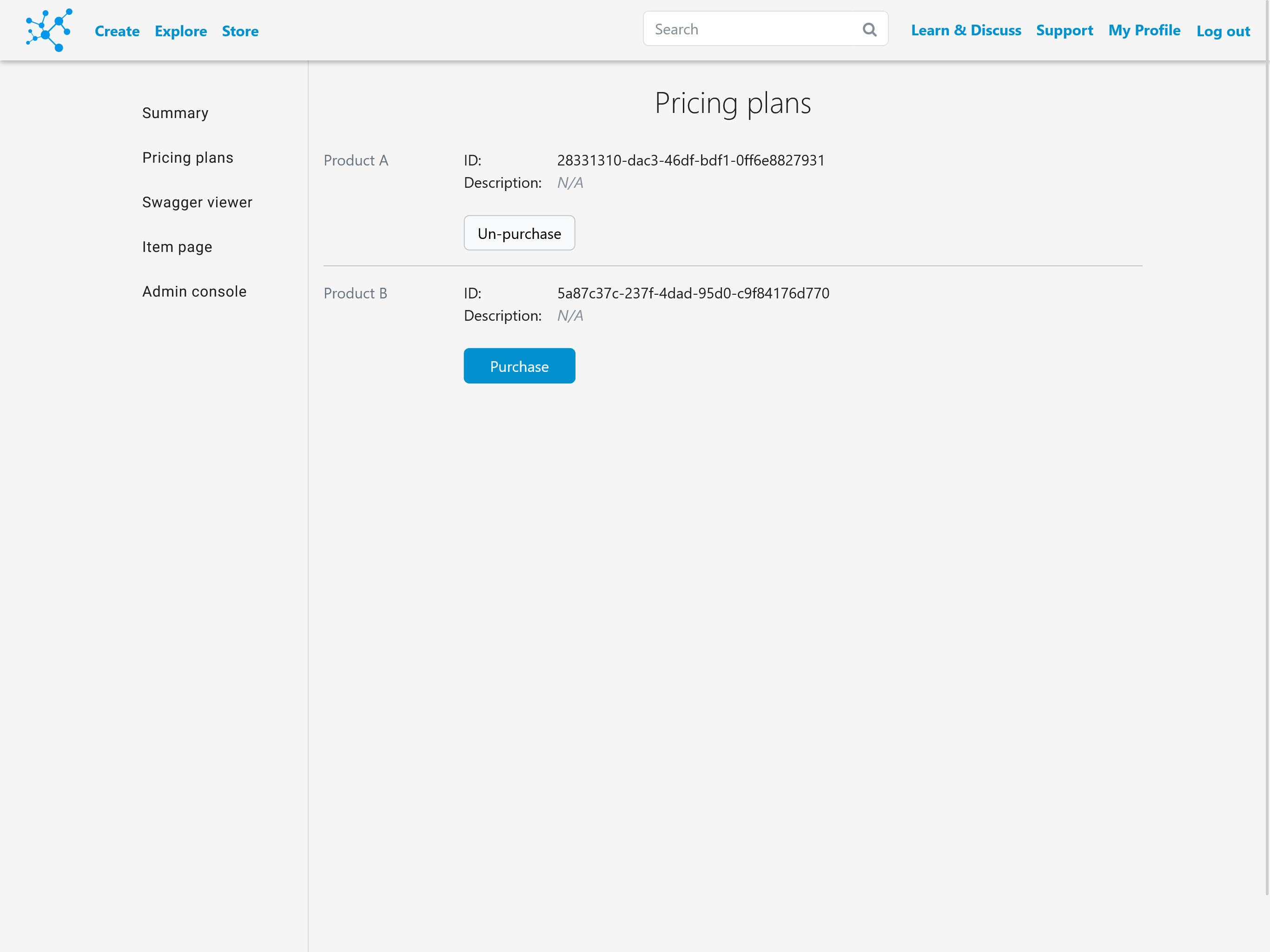Purchasing a product