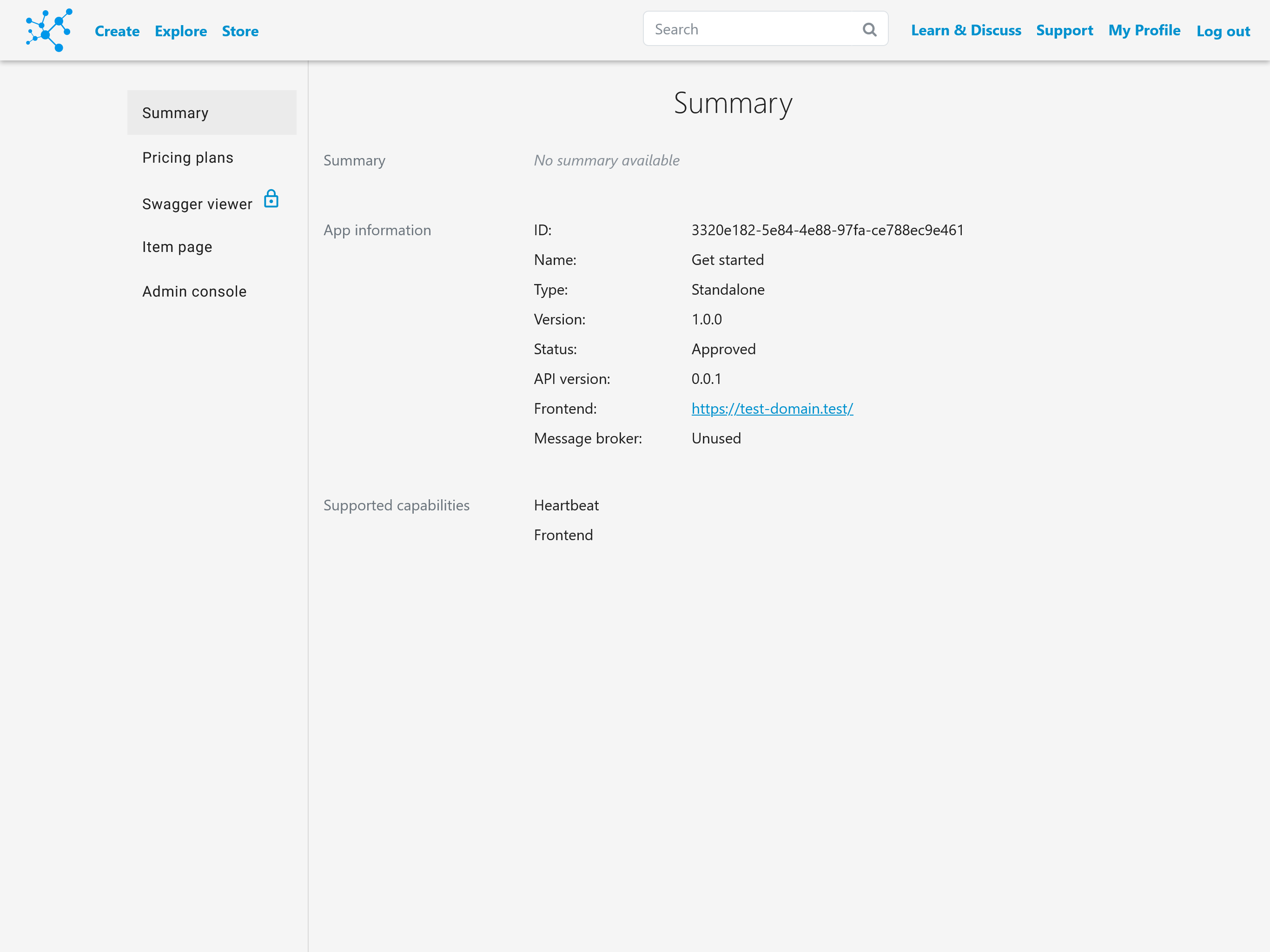 Application Dashboard